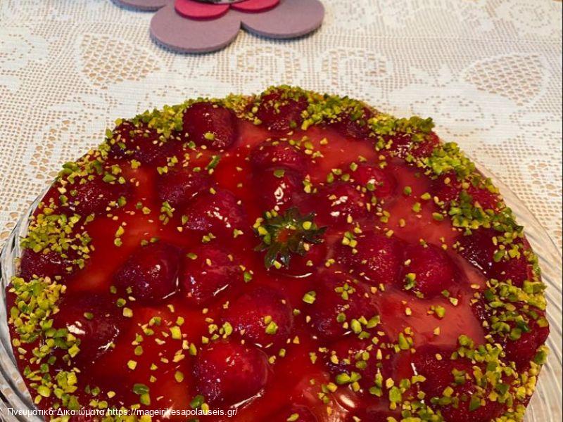 ΚΕΙΚ ΡΑΒΕΝΤΙ ΦΡΑΟΥΛΑΣ      RHABARBER ERDBEEREN KUCHEN 