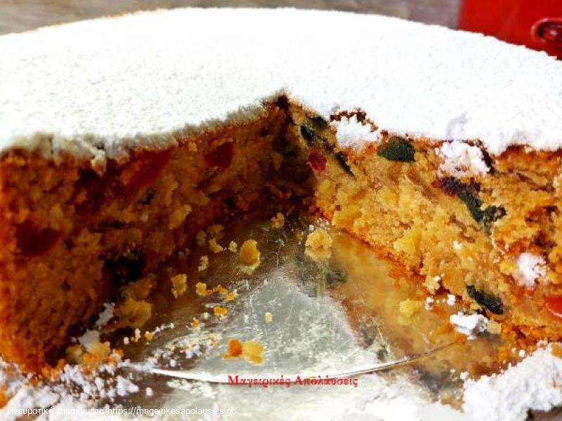 Αφράτο κέικ νηστίσιμο γεμιστό με γλυκά κουταλιού μέσα σε τρία λεπτά μόνο