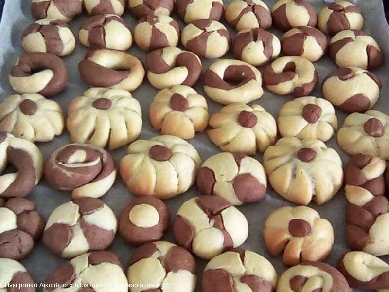 Κουλουράκια πορτοκαλιού διχρωμα