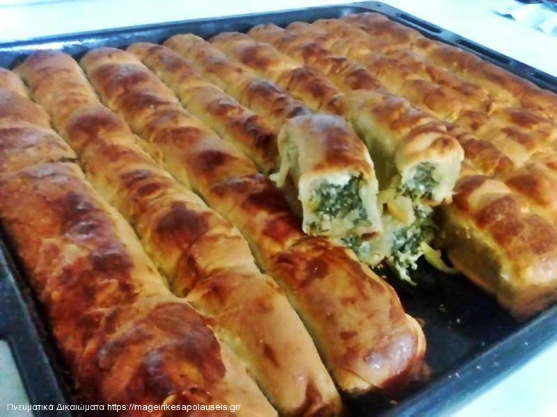 Στριφτά μπαστούνια με σπανάκι και τυρί