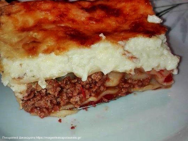 Κανελονια με κιμά και μπεσαμελ