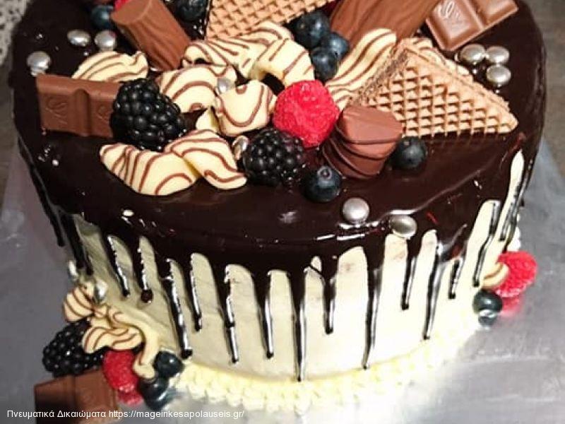 Τουρτα σοκολάτας Nude cake 