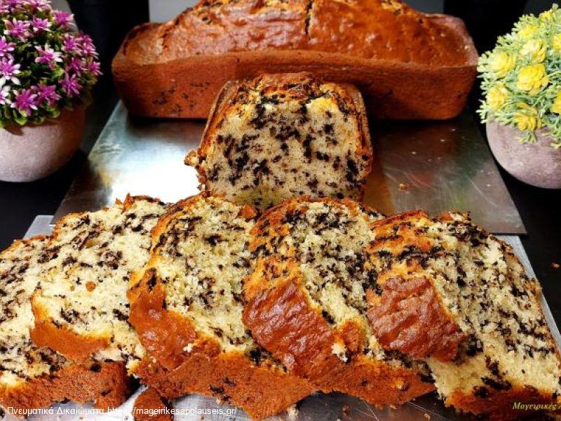 Κέικ Βανίλια με τρούφα χωρίς μίξερ χωρίς ζυγαριά