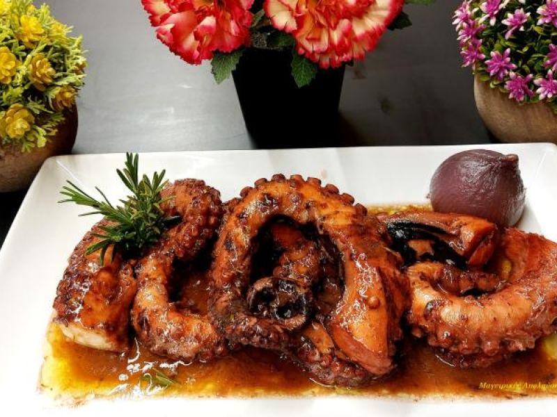 Χταπόδι κρασάτο - ξυδάτο