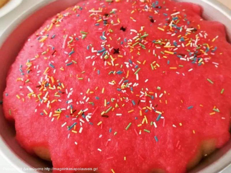 Χαλβάς δίχρωμος με γλυκό τριαντάφυλλο