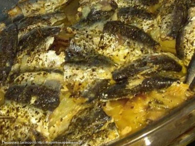 ΣΑΡΔΕΛΕΣ ΜΕ ΠΑΤΑΤΕΣ ΣΤΟ ΦΟΥΡΝΟ ΛΕΜΟΝΑΤΕΣ. 