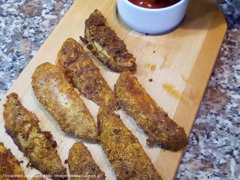 ΠΑΤΆΤΕΣ ΤΡΑΓΑΝΕΣ ΜΕ ΠΑΡΜΕΖΑΝΑ